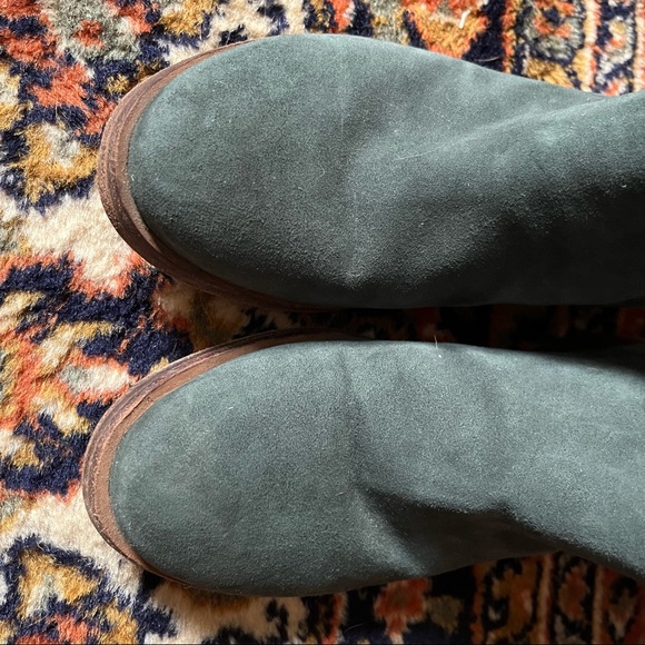 Tory Burch grey suede Moto boot - Picture 4 of 10